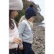 HOLMM Navy Pom Pom Cashmere Knit Hat Online Hot Sale