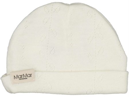 MarMar New Born Wool Pointelle Natural Aiko Hat Online