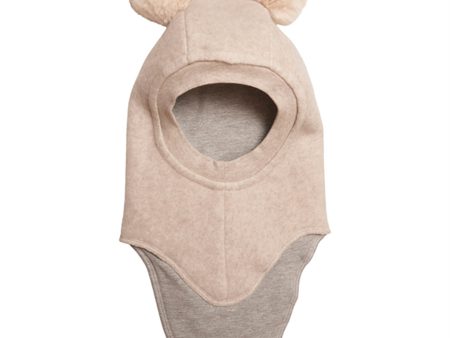 Huttelihut Cotton Big Bear Balaclava Camel Off White For Discount