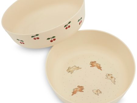 Konges Sløjd Bowl 2-pack Cherry Petit Lapin Online Sale