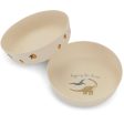 Konges Sløjd Bowl 2-pack Lemon Dino For Cheap