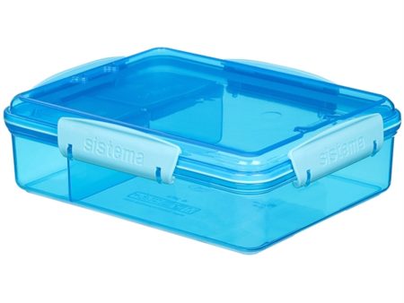 Sistema Snack Attack Duo Lunch Box 975 ml Blue For Discount