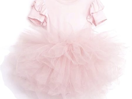 Dolly by Le Petit Timeless Short Sleeve Tutu Dress Light Pink Discount