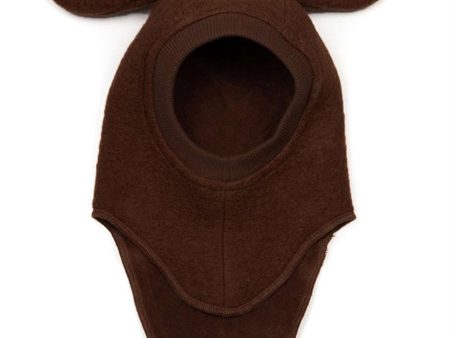 Huttelihut Wool Bunny Balaclava Dark Brown Cheap