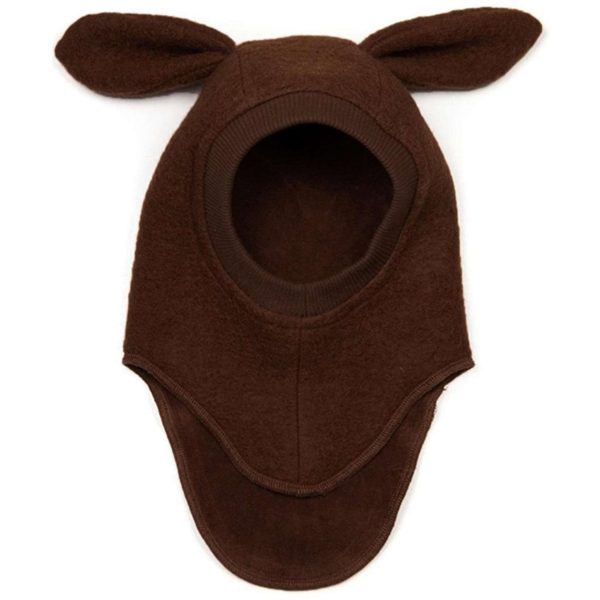 Huttelihut Wool Bunny Balaclava Dark Brown Cheap