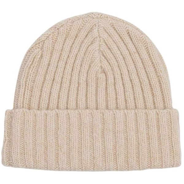 HOLMM White Scott Beanie Knit Hat Cheap