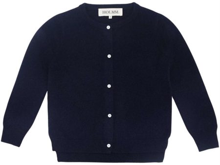 HOLMM Navy Molly Cashmere Knit Cardigan Online