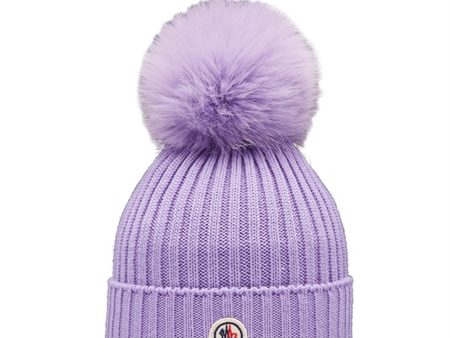 Moncler Berretto Beanie Pastel Purple on Sale