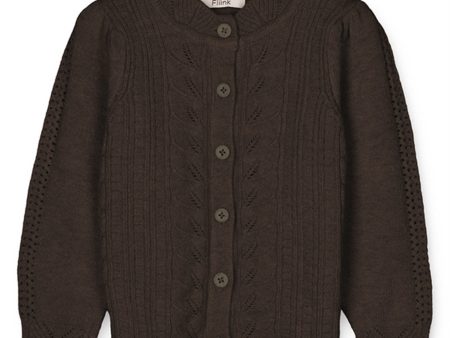 Fliink Coffee Bean Lilly Knit Cardigan Online