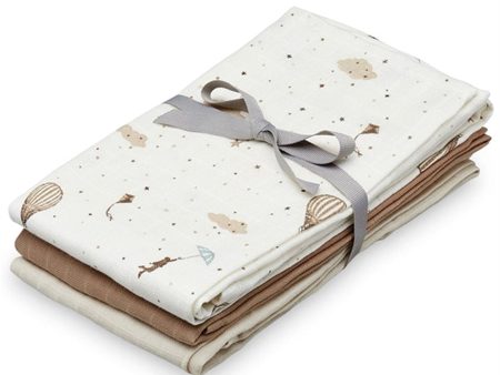 Cam Cam Copenhagen Muslin Cloth 3-pack Mix Dreamland Camel Sand For Discount