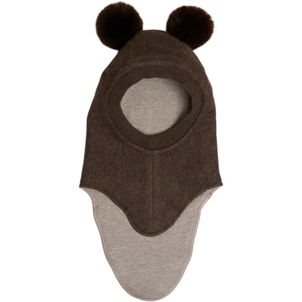 Huttelihut Cotton Big Bear Balaclava Brown Hot on Sale