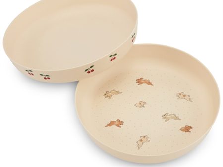 Konges Sløjd Plate 2-pack Cherry Petit Lapin Fashion