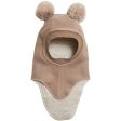 Huttelihut Cotton Big Bear Fake Fur Balaclava Nougat For Sale