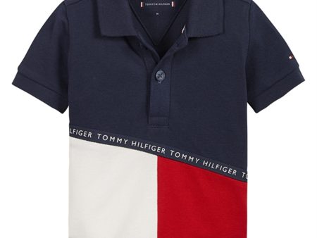 Tommy Hilfiger Baby Tape Polo Twilight Navy For Cheap