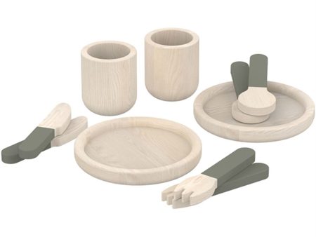 FLEXA PLAY Tableware Green For Cheap