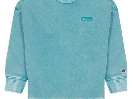 Champion Cyan Crewneck Sweatshirt Fashion