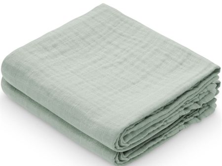 Cam Cam Copenhagen Muslin Cloths 2-pack Dusty Green For Cheap