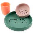 Done by Deer Silicone Dinner Set Croco Colour Mix Online Sale