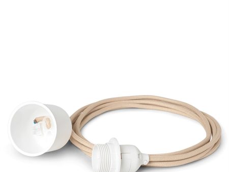 Ferm Living Fabric Cord Set Wall Lamp 2,65 m. Sand Hot on Sale