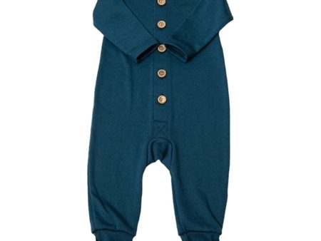 Joha Wool Dark Blue Overalls Fashion