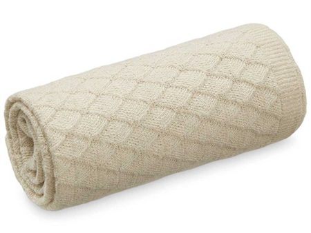 Cam Cam Copenhagen Alpaca Knit Throw Natural Online Hot Sale