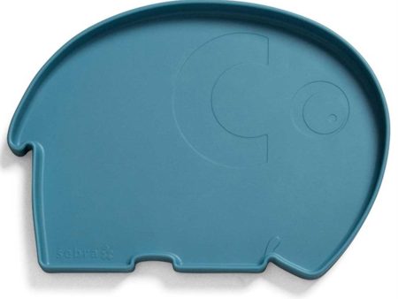 Sebra Silikone Plate Fanto The Elefant Vintage Blue Fashion