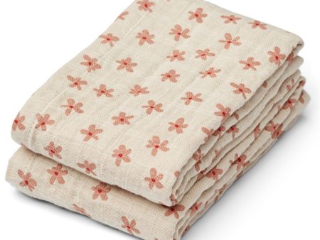 Liewood Lewis Muslin Cloth 2-pack Floral Sea Shell Supply