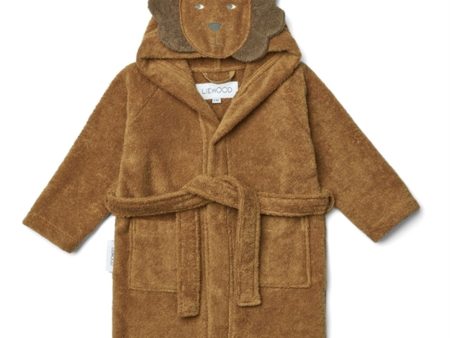 Liewood Lily Bathrobe Lion golden caramel mix For Cheap