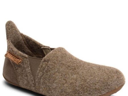 Bisgaard Indoor Shoes Wool Velcro Camel Fashion