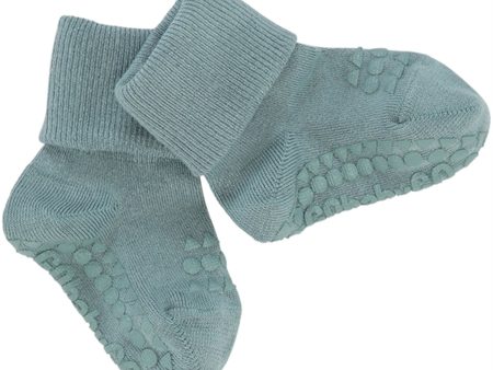 GObabyGO Bamboo Socks Antislip Dusty Blue Sale