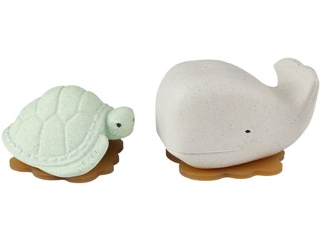 Hevea Squeeze & Splash Whale and Turtle White Set Fashion