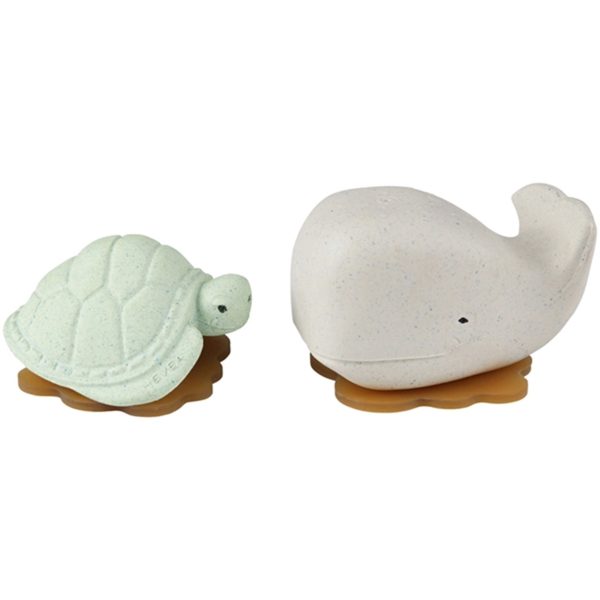 Hevea Squeeze & Splash Whale and Turtle White Set Fashion