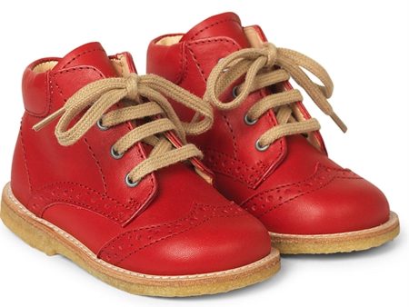 Angulus Beginner Shoes w. Lace Red 2378-101-1412 on Sale