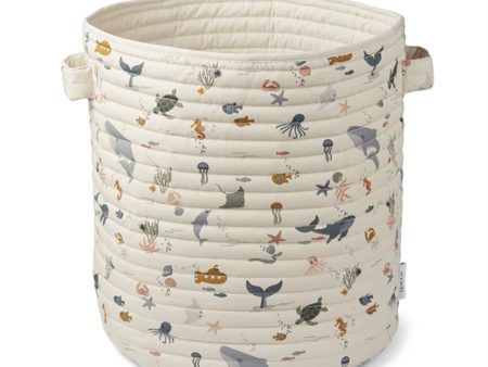 Liewood Lia Quilted Basket Sea Ceratures Sandy Mix on Sale