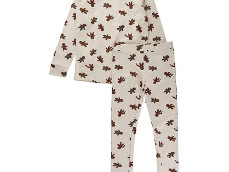 The New White Swan Ginger Aop Holiday Pyjamas Adult Fashion