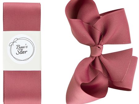 Bow s by Stær Christening Ribbon Dusty Berry Hot on Sale