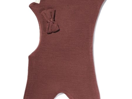 Racing Kids Top Balaclava Wool Cotton w. Bow Dark Rose For Sale