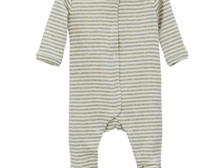 Serendipity Newborn Sage Ecru Rib Suit For Sale