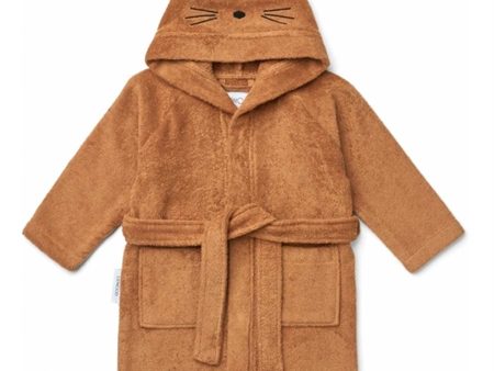 Liewood Lily Bathrobe Cat Almond For Sale