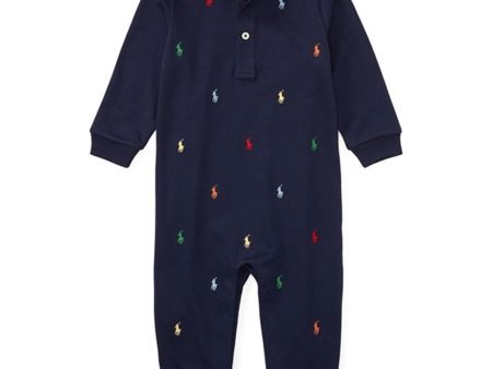 Polo Ralph Lauren Baby Boy Coverall French Navy Online Hot Sale