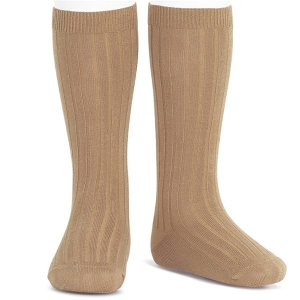 Cóndor Kneehigh Socks Rib Camel For Discount