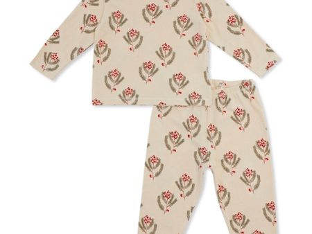 Konges Sløjd Christmas Kids Pyjamas Christmas Vintage Flower For Cheap