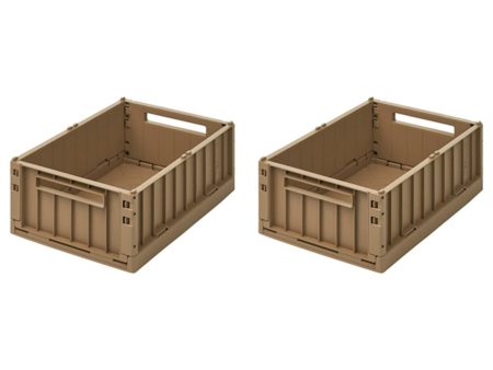 Liewood Weston Storage Box S Oat 2-Pack Hot on Sale