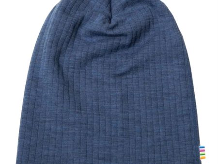 Joha Wool Blue Melange Beanie Hue Discount