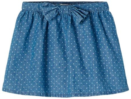 Name it Medium Blue Denim Becky Skirt For Cheap