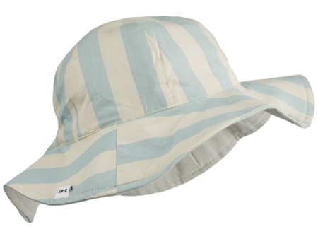 Liewood Amelia Sun Hat Stripe Sea Blue Sandy Hot on Sale