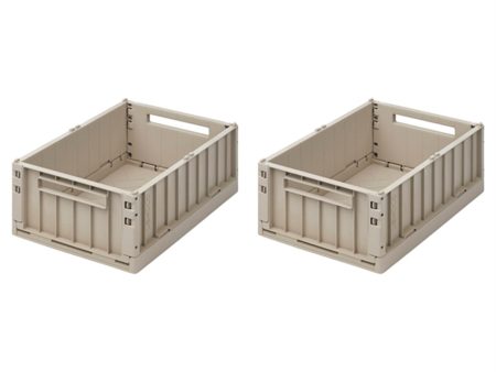 Liewood Weston Storage Box M Sandy 2-Pack For Sale