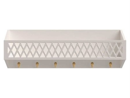 Cam Cam Copenhagen Harlequin Shelf With Hooks Light Sand Supply