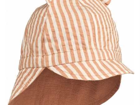 Liewood Gorm Reversible Seersucker Sun Hat Tuscany Rose Sandy Online Sale