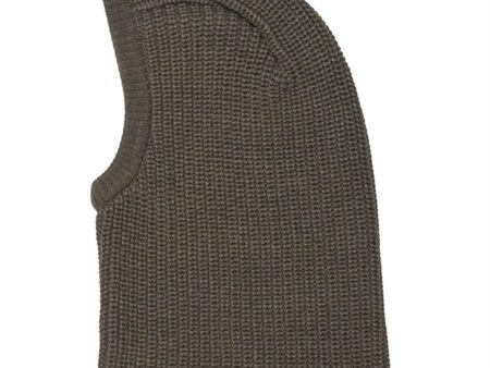 Huttelihut Wool Vejly Balaclava Brown Online now